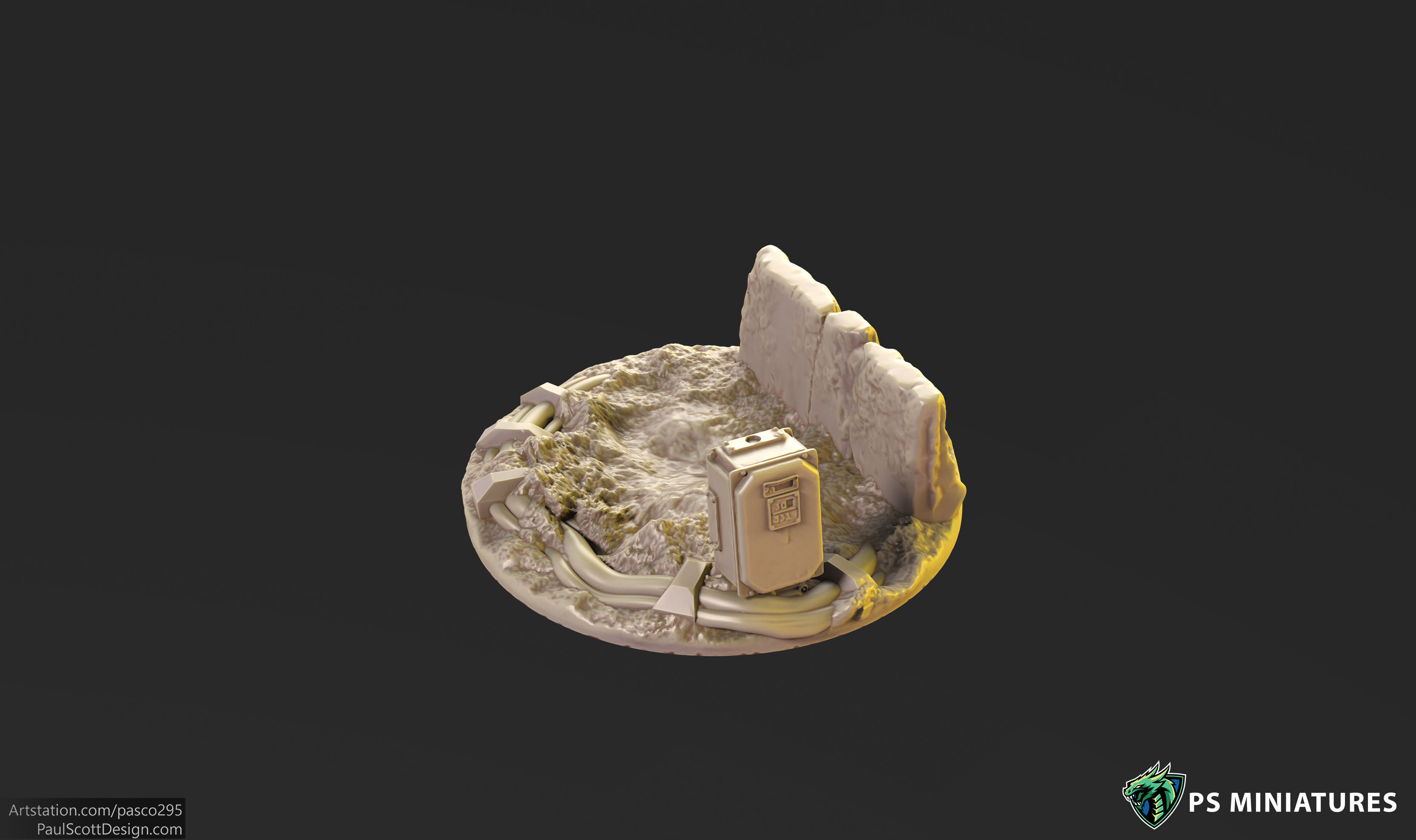 Mars Warzone Bases  3D print model_22