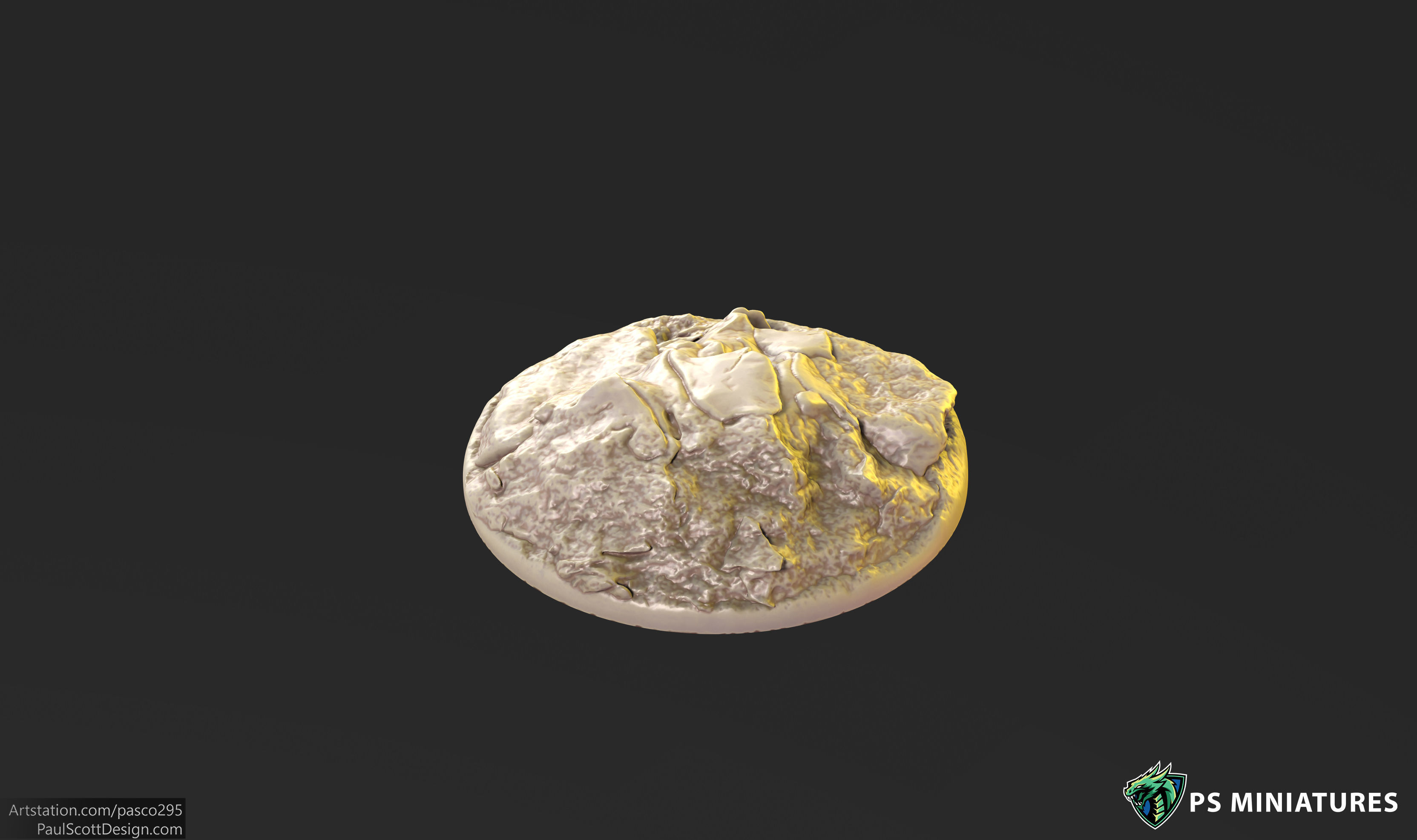 Mars Warzone Bases  3D print model_5