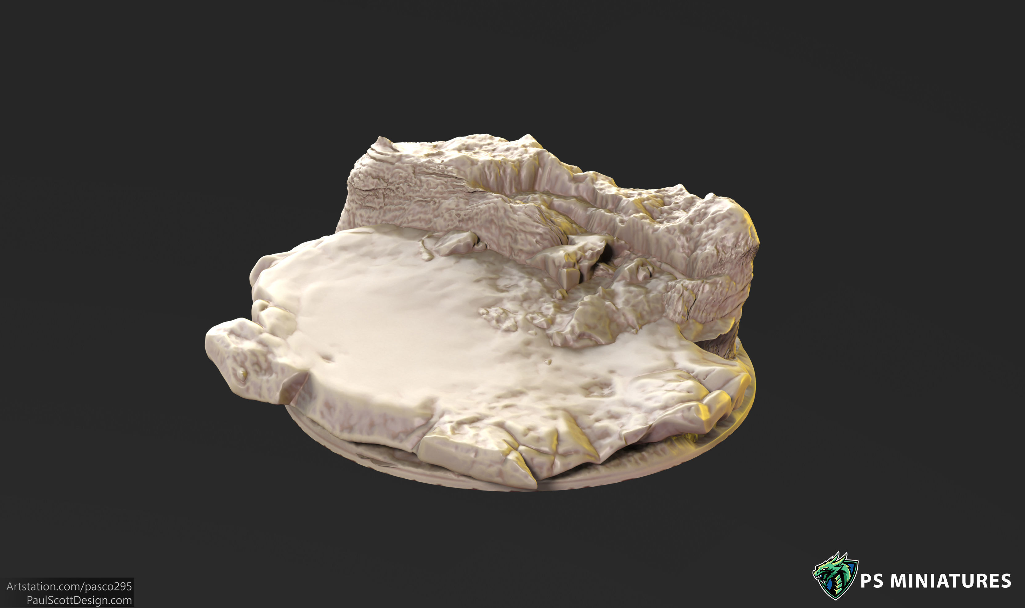Mars Warzone Bases  3D print model_25