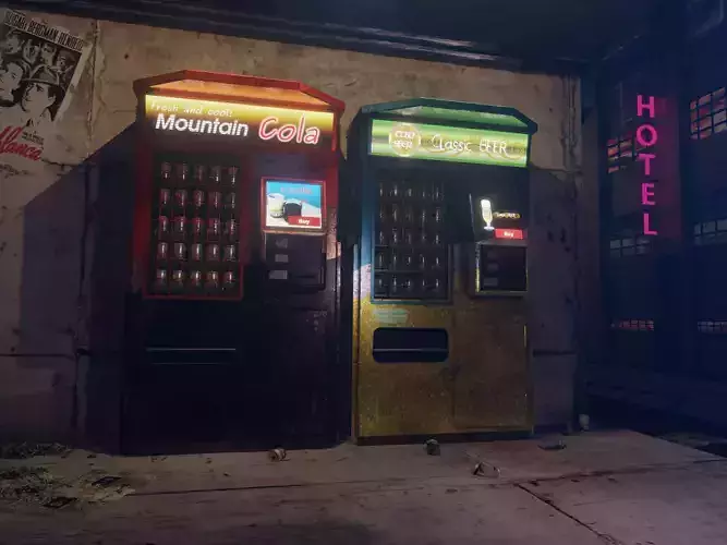 Cyberpunk vending machine