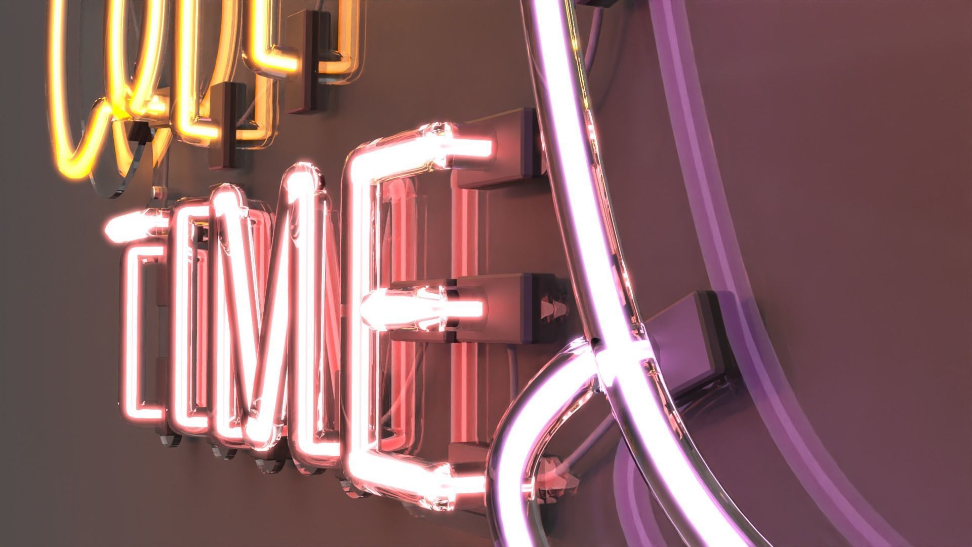 Coffee Time - Neon Sign 3D model_4
