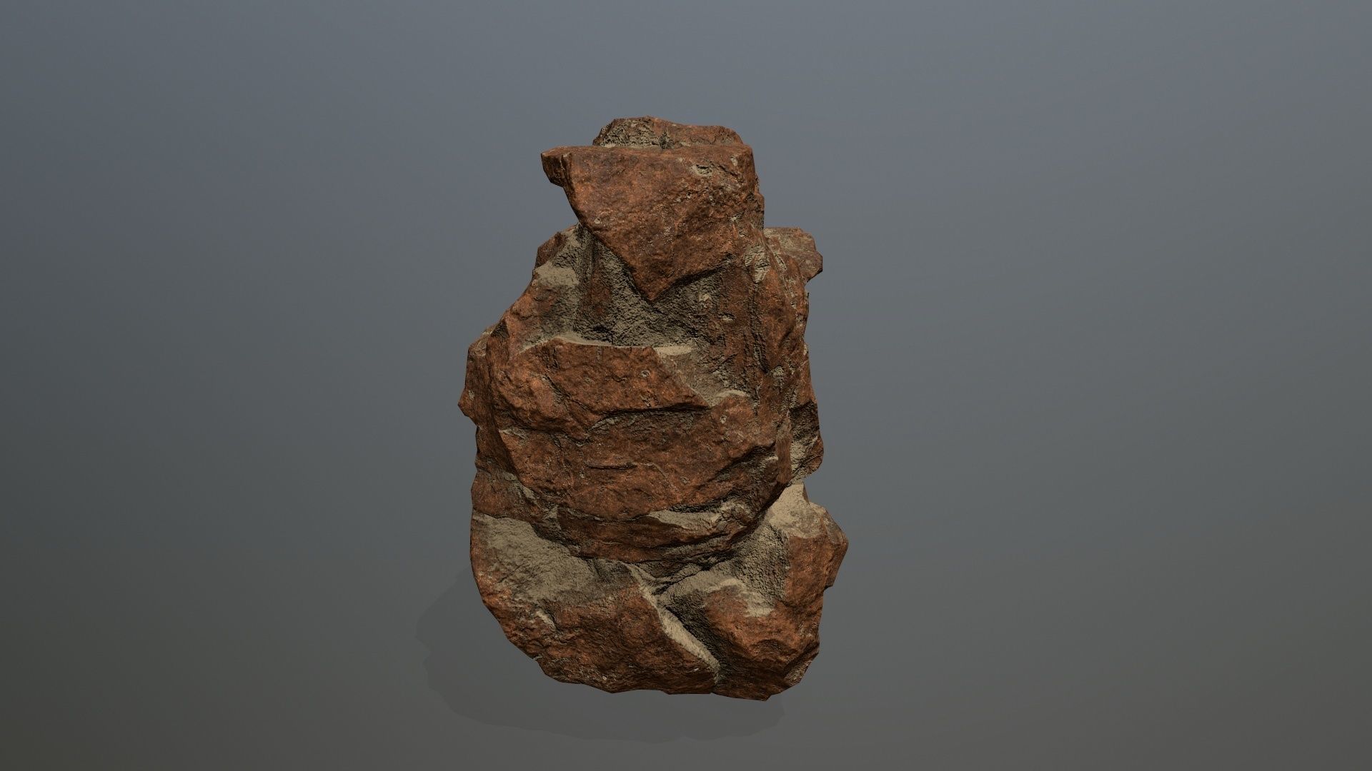 desert rocks  Low-poly 3D model_5