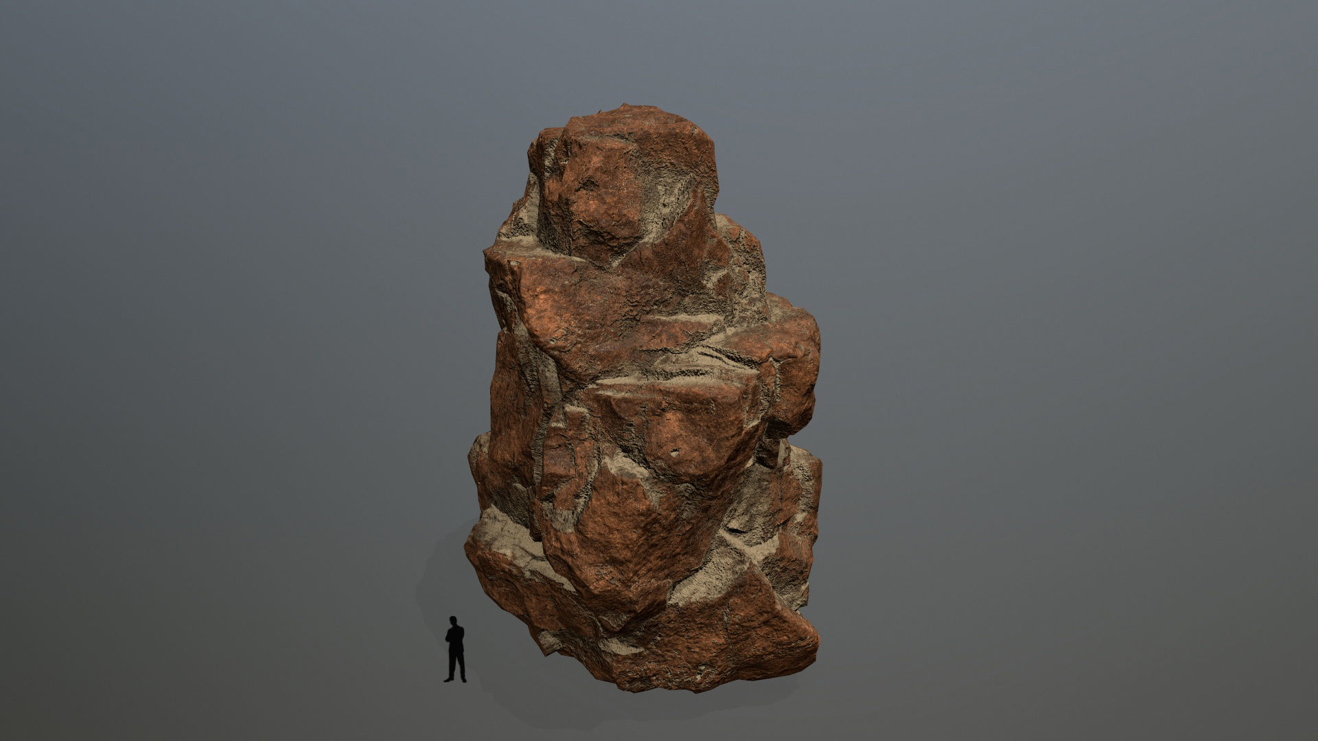 desert rocks  Low-poly 3D model_3