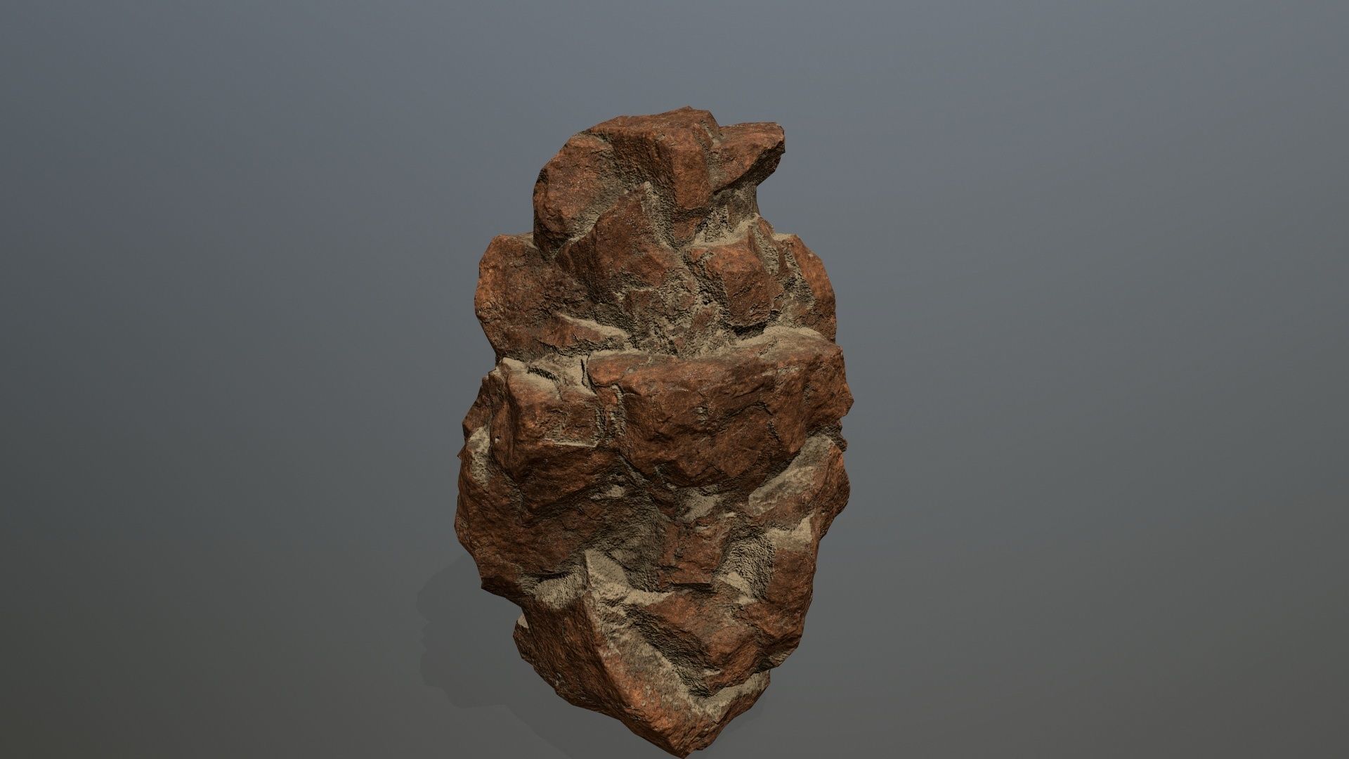 desert rocks  Low-poly 3D model_7