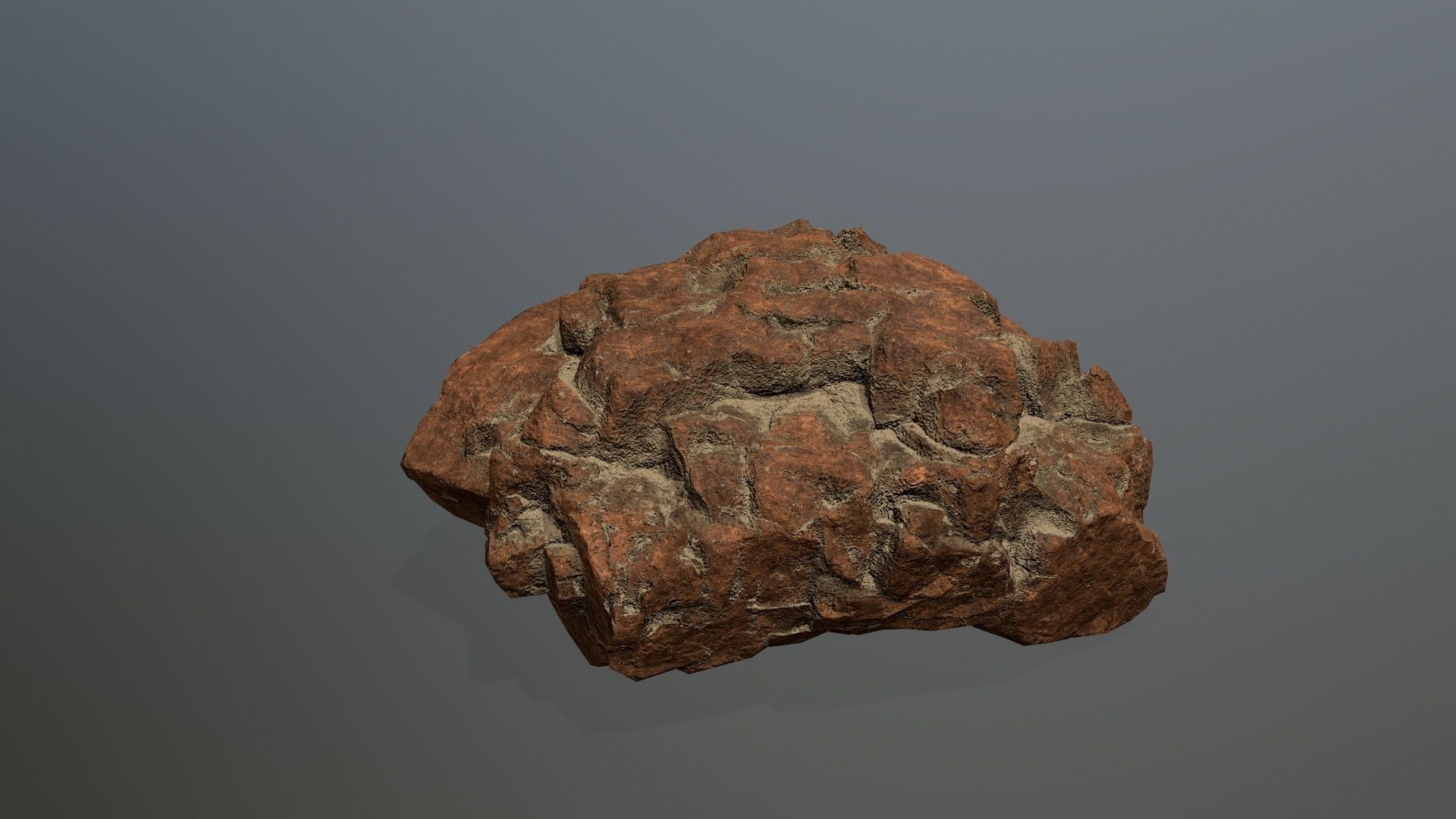 desert rocks  Low-poly 3D model_10