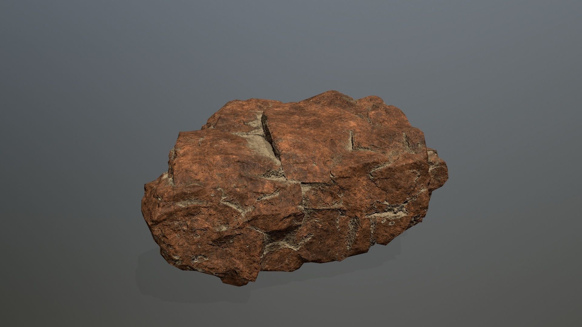 desert rocks  Low-poly 3D model_2