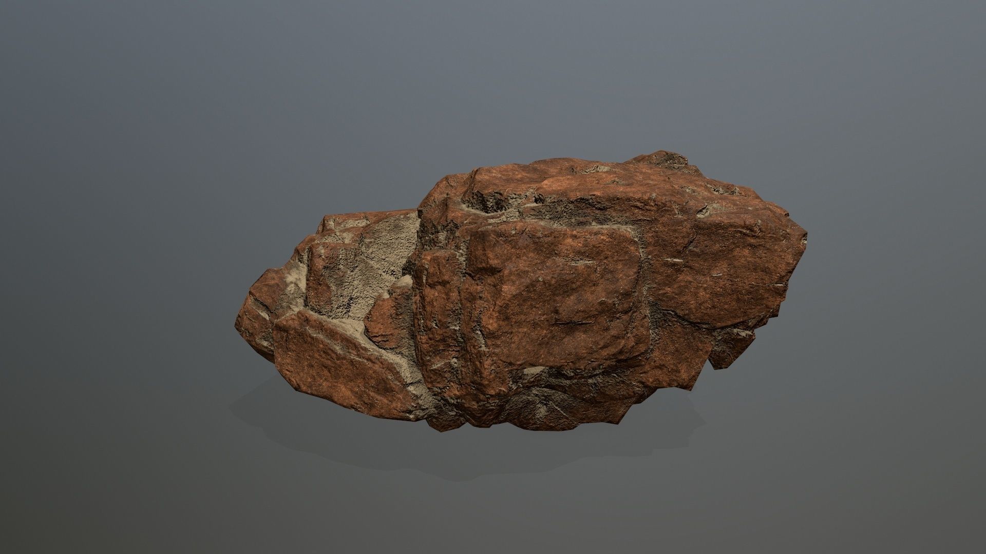 desert rocks  Low-poly 3D model_11