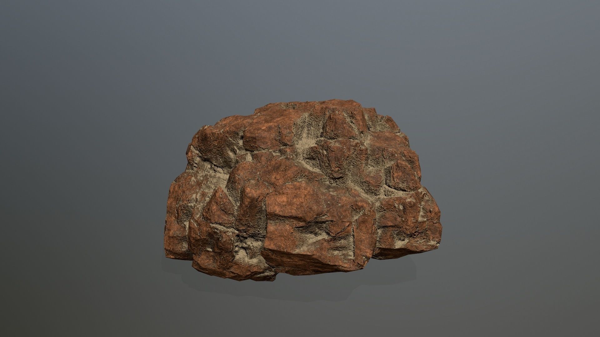 desert rocks  Low-poly 3D model_9