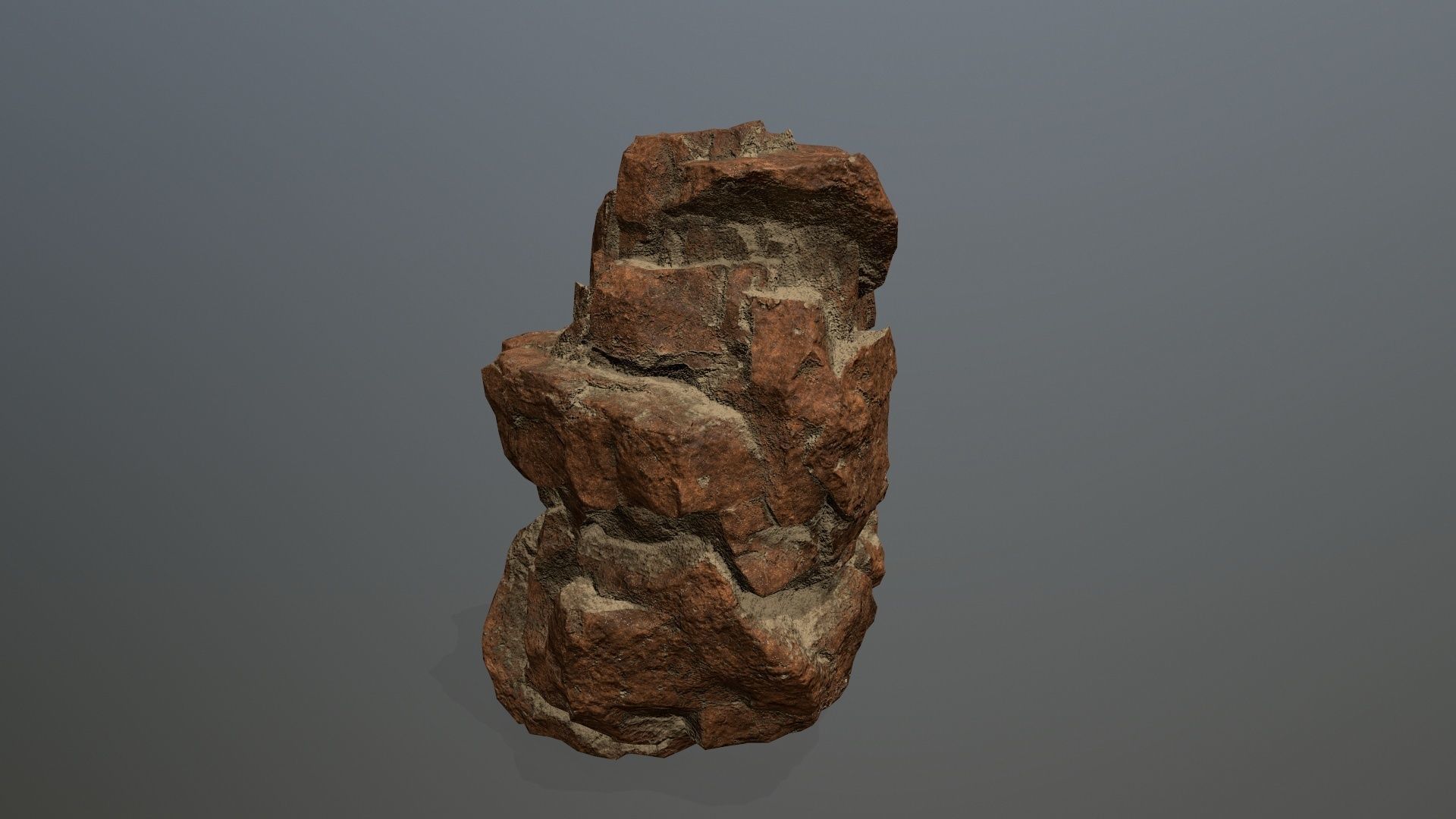 desert rocks  Low-poly 3D model_6