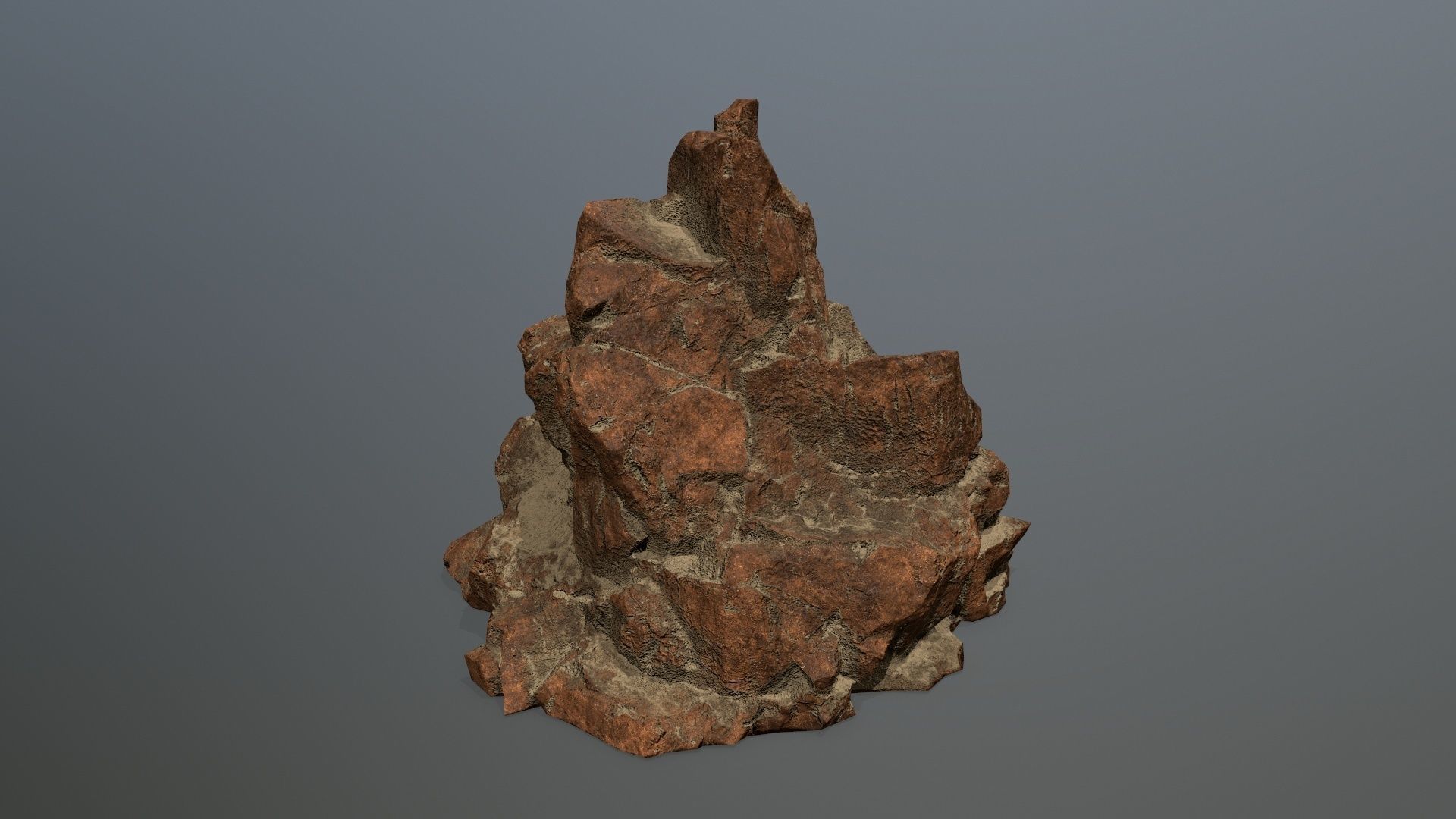 desert rocks  Low-poly 3D model_18