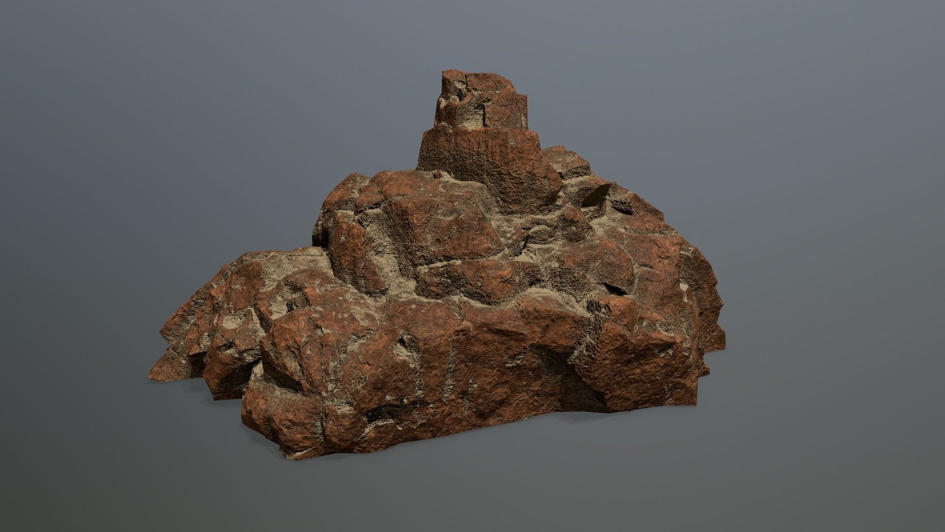 desert rocks  Low-poly 3D model_21