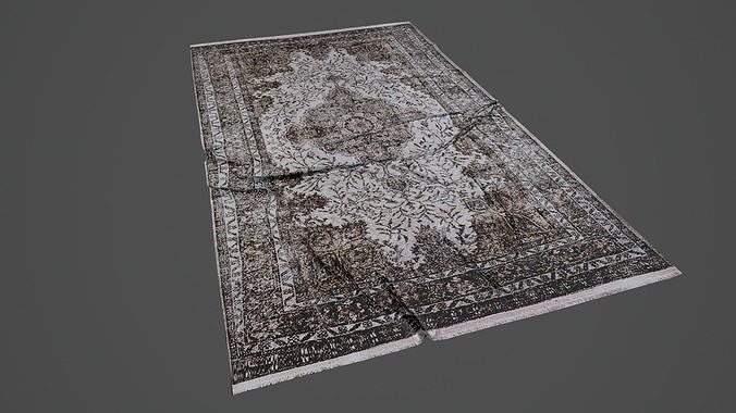 Carpet Rug 3d Model Low-poly 3D model
