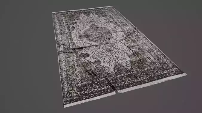 Carpet Rug 3d Model Low-poly 3D model