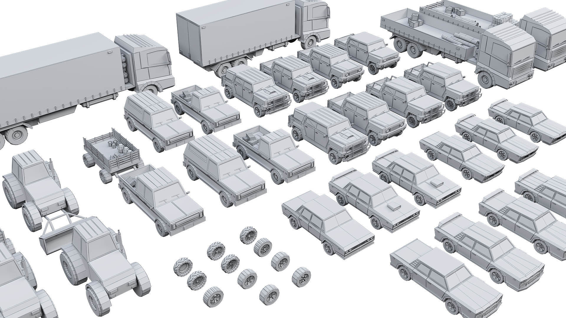 low poly cars vol 01 lowpoly Low-poly 3D model_14