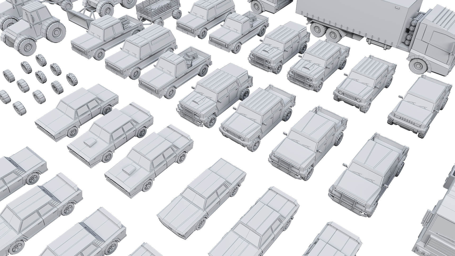 low poly cars vol 01 lowpoly Low-poly 3D model_15