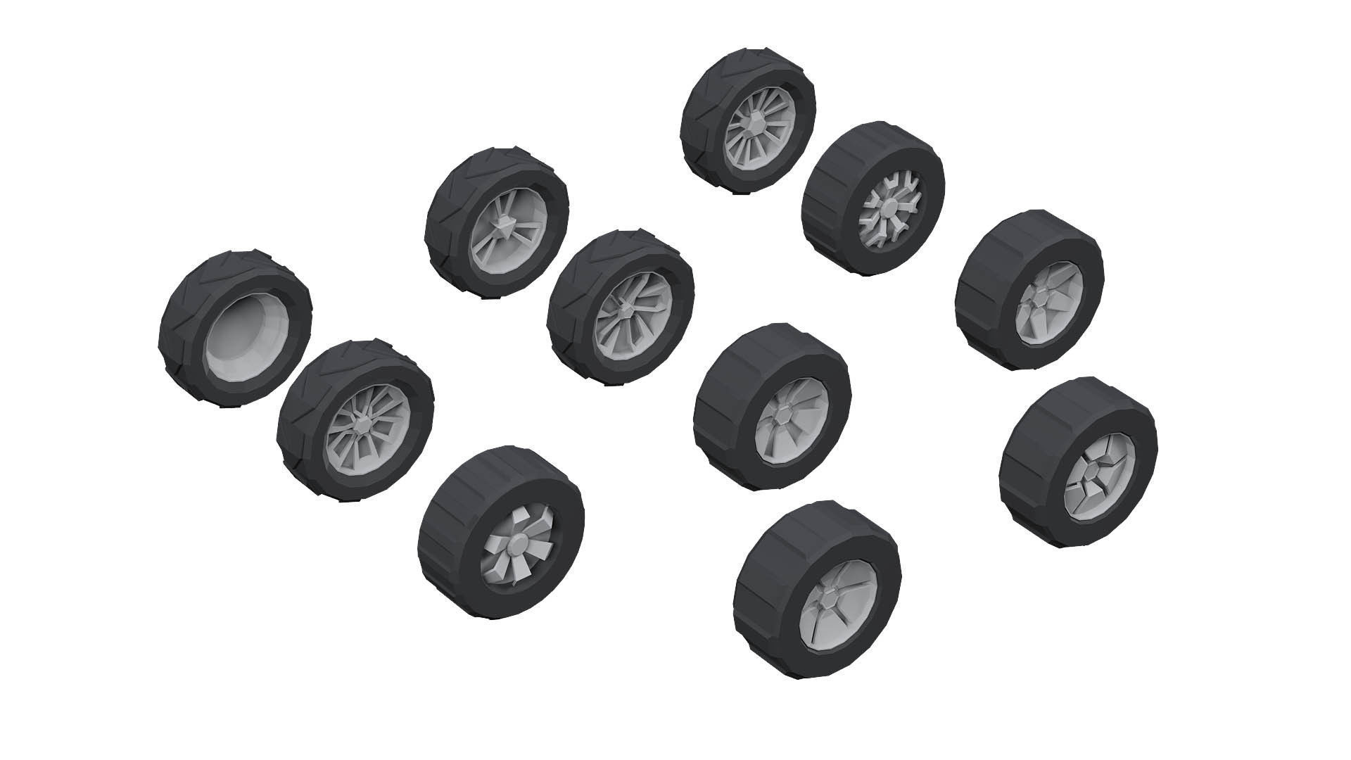 low poly cars vol 01 lowpoly Low-poly 3D model_6