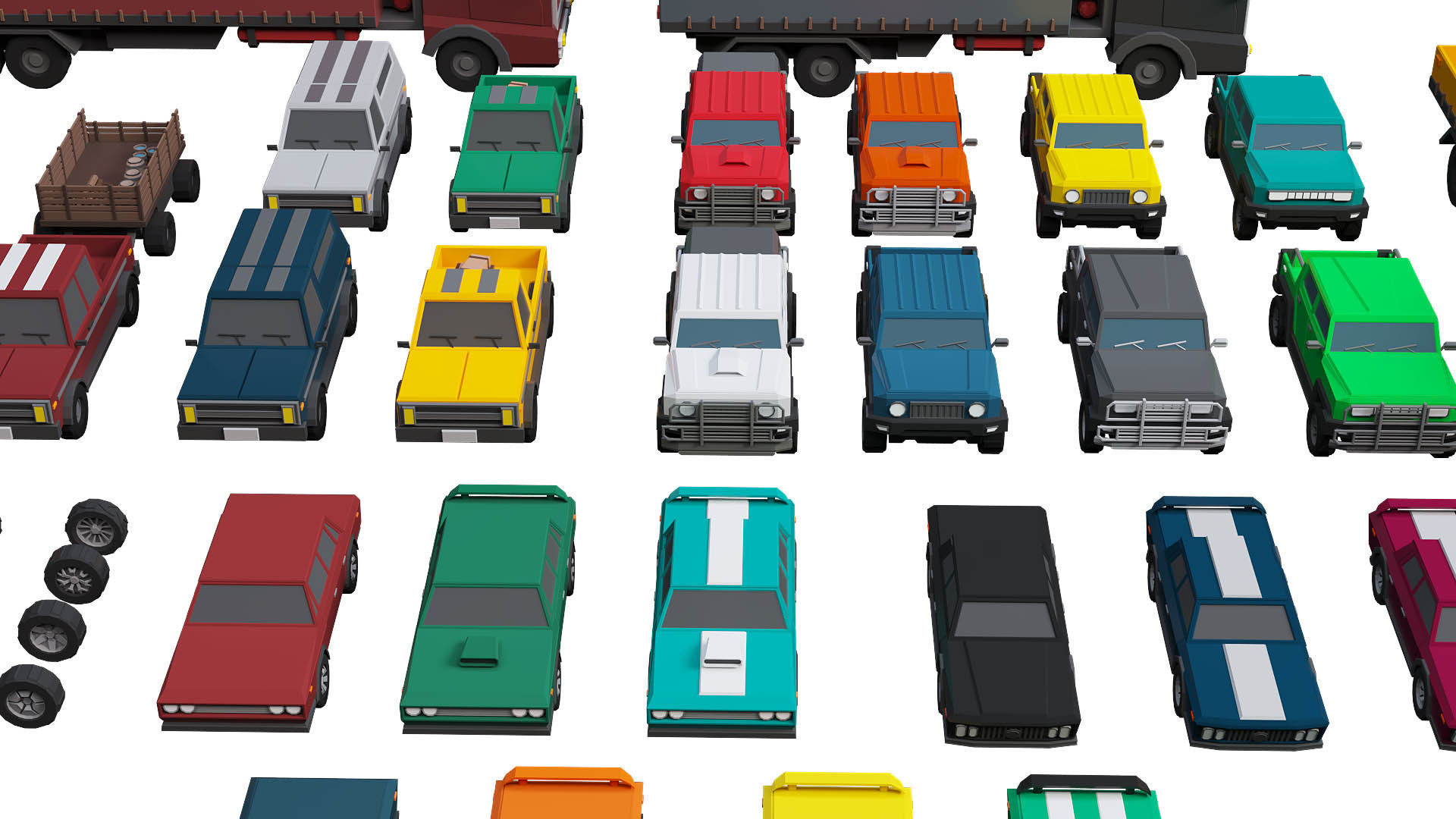 low poly cars vol 01 lowpoly Low-poly 3D model_18