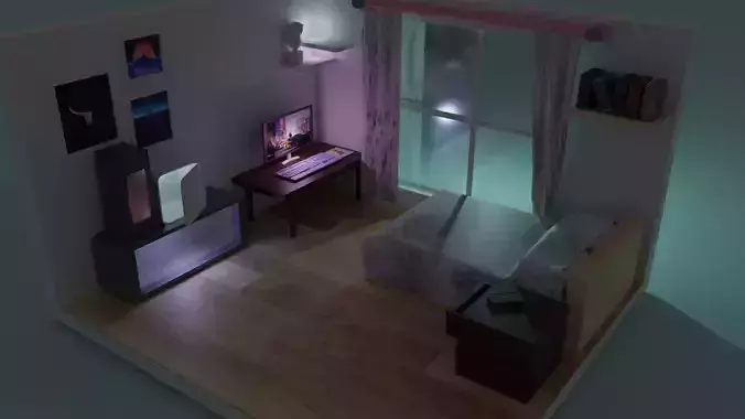 Low Poly Apartment Building