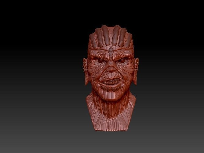 Eddie Iron Maiden Bust Fan Art 3D model