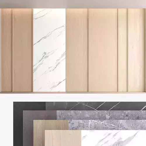 Decorative wall panel set 63