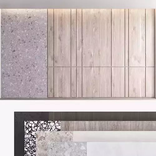 Decorative wall panel set 64