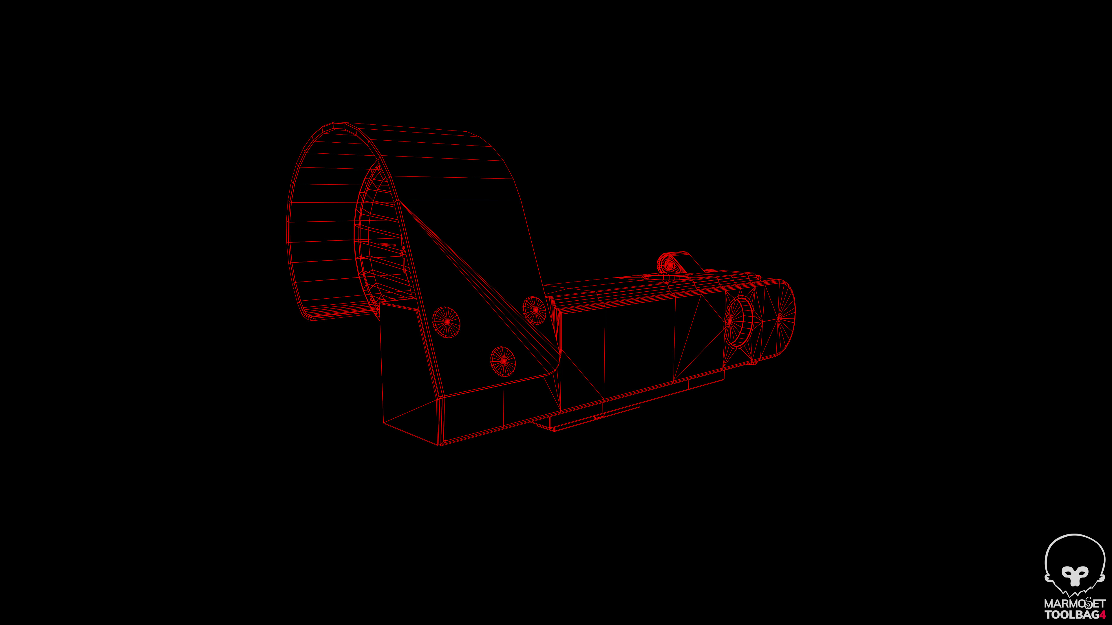 OKP7 Optic Sight Game-Ready PBR Model Low-poly 3D model_13