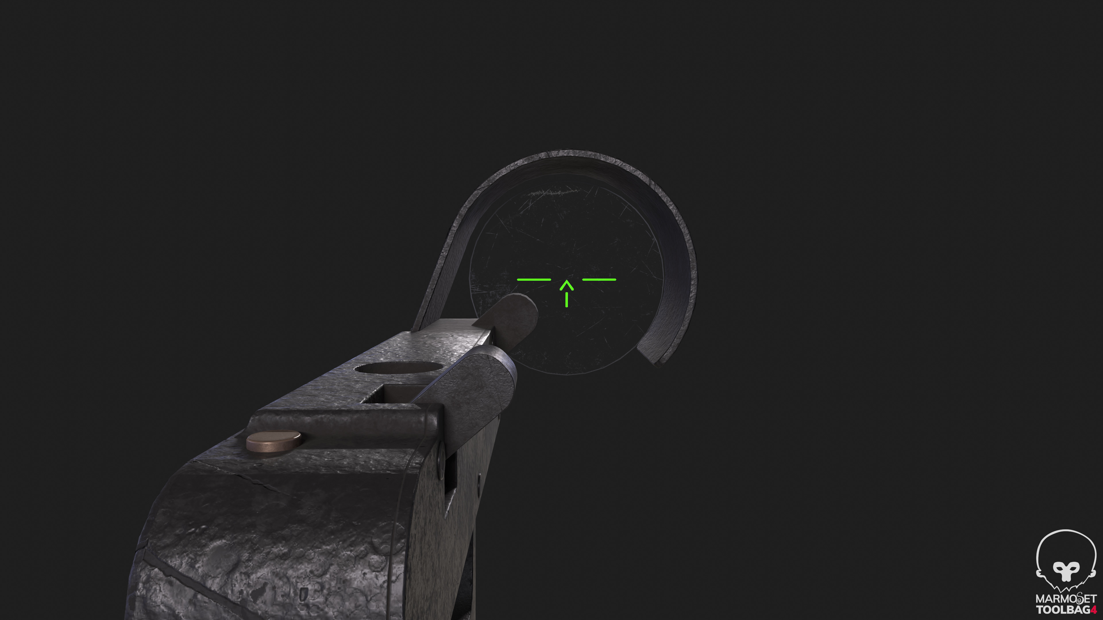 OKP7 Optic Sight Game-Ready PBR Model Low-poly 3D model_10
