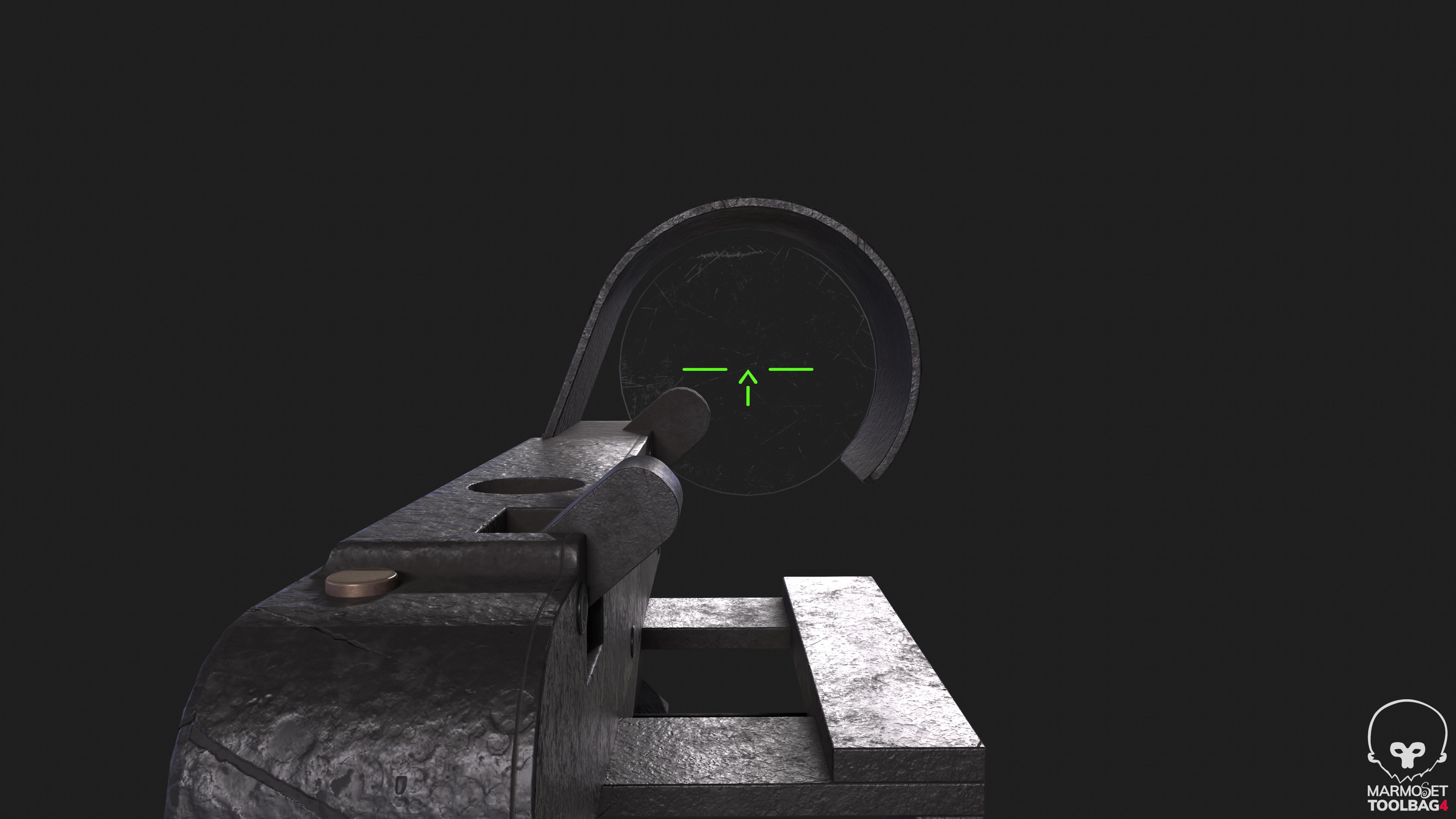 OKP7 Optic Sight Game-Ready PBR Model Low-poly 3D model_11