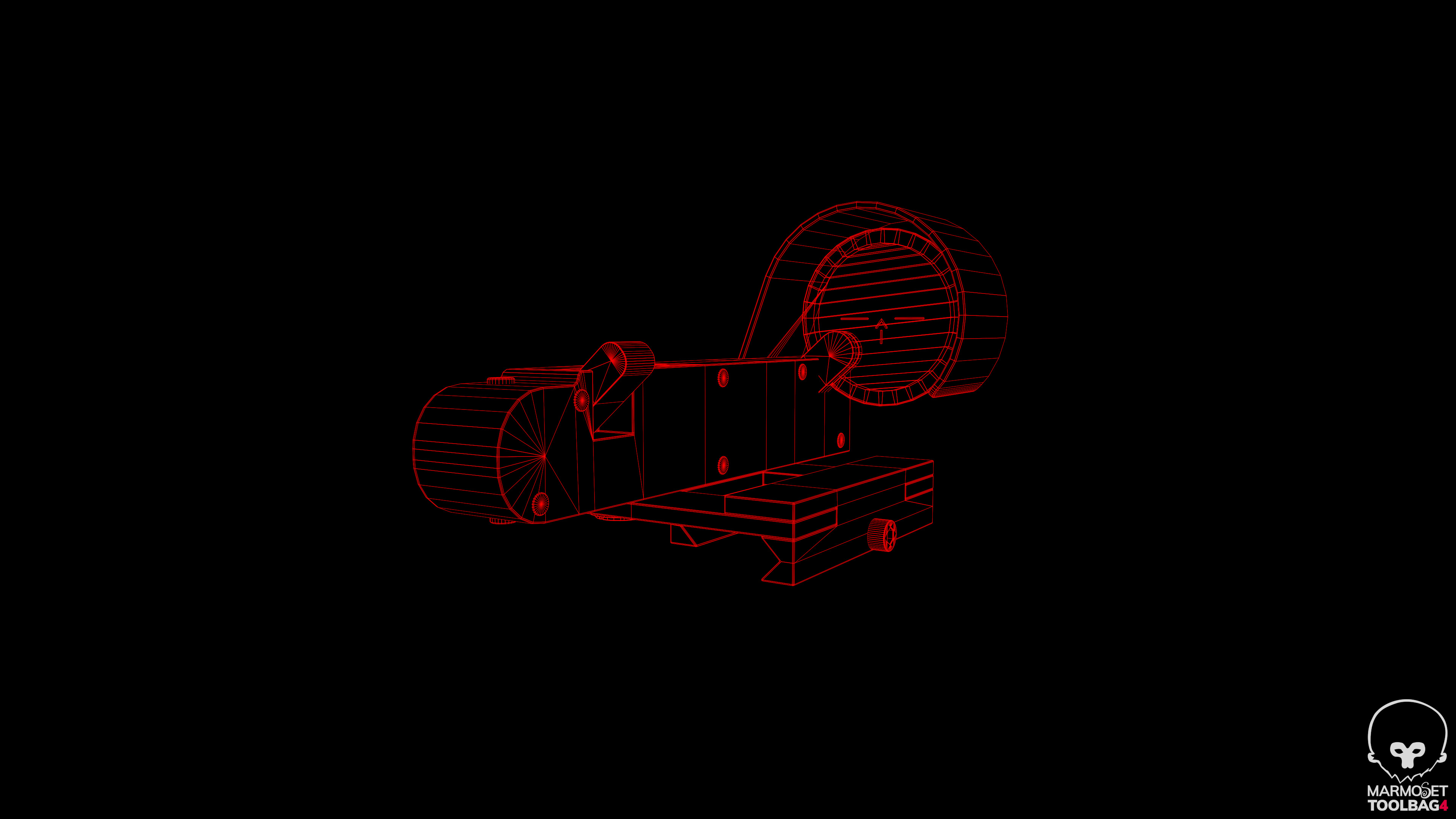 OKP7 Optic Sight Game-Ready PBR Model Low-poly 3D model_14