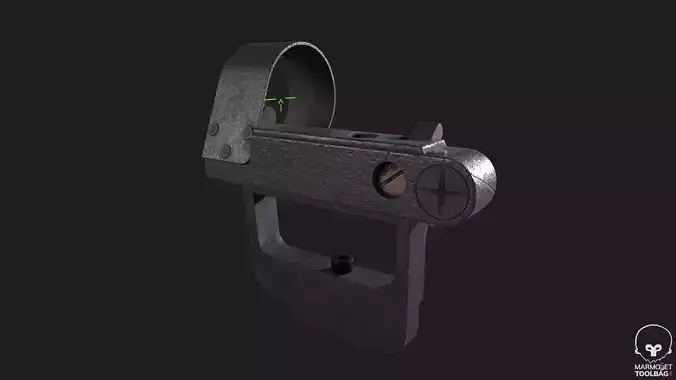 OKP7 Optic Sight Game-Ready PBR Model Low-poly 3D model