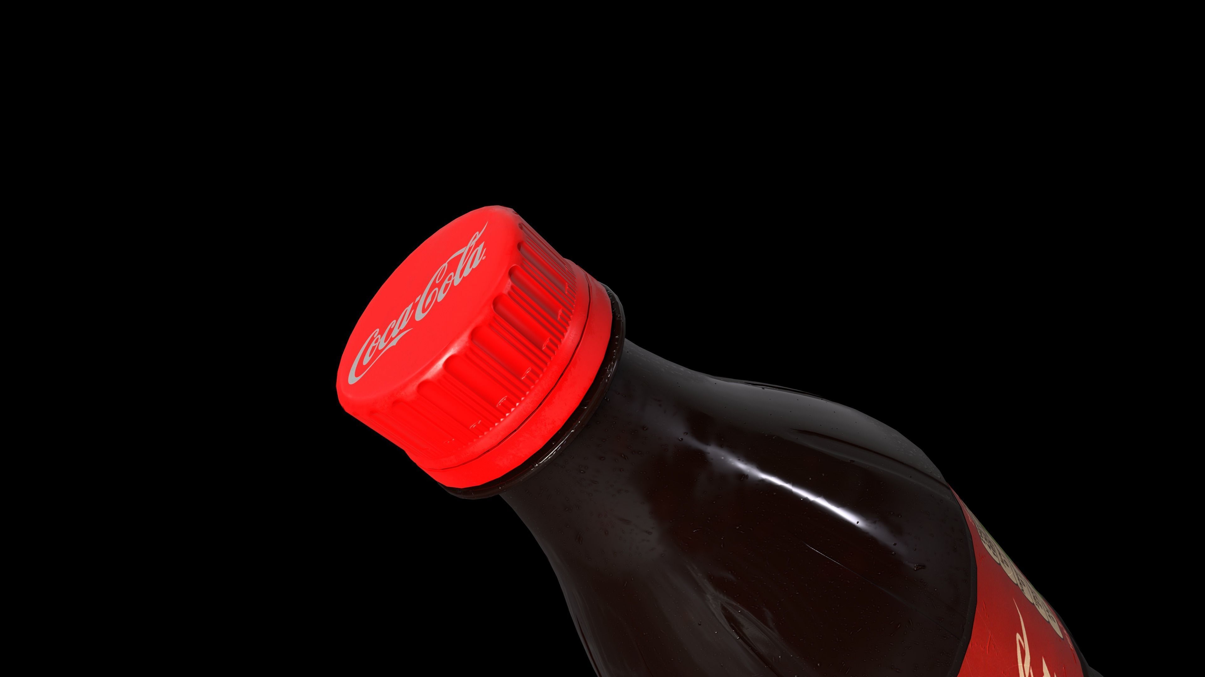 Coca Cola Regular 500Ml Low-poly 3D model_2