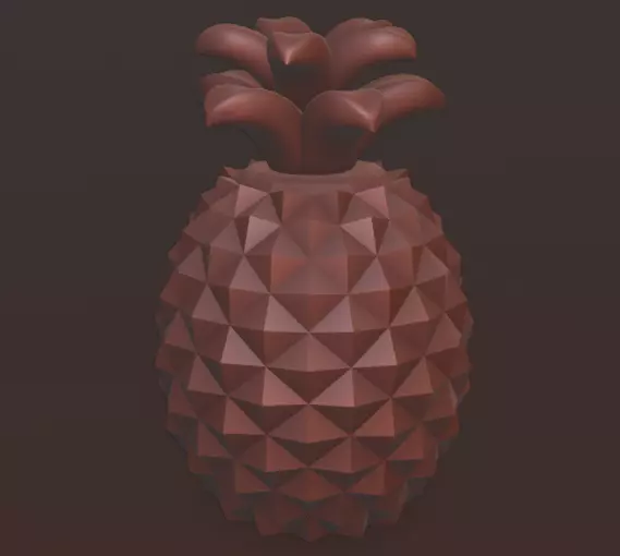 Pineapple lamp base finial 3D print model