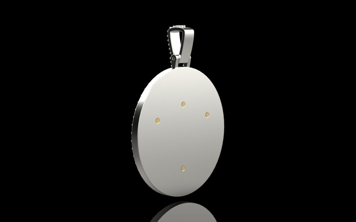 pendant medusa gorgon 3D print model_10