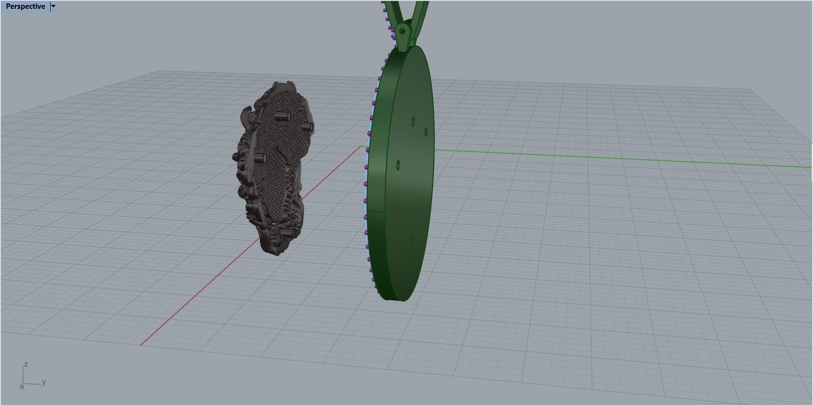 pendant medusa gorgon 3D print model_36
