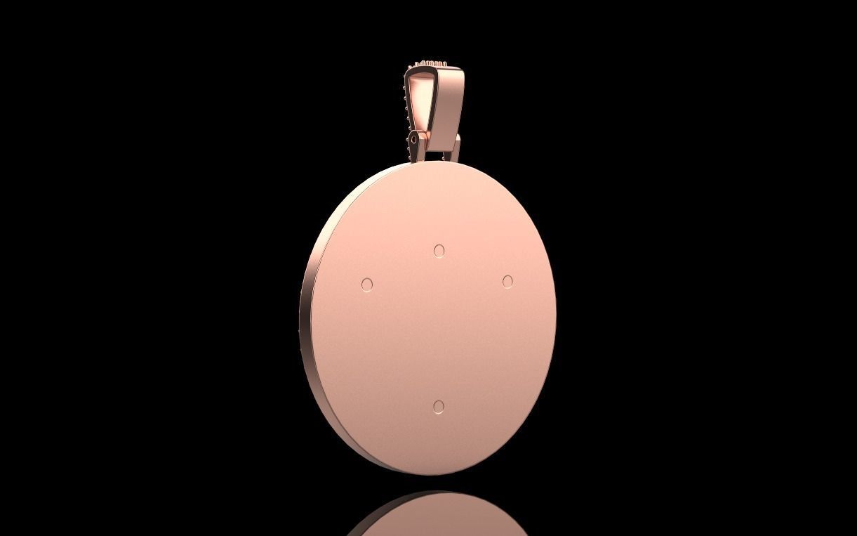 pendant medusa gorgon 3D print model_19