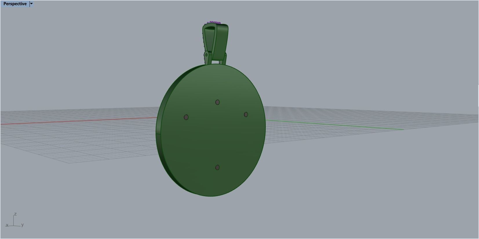 pendant medusa gorgon 3D print model_31