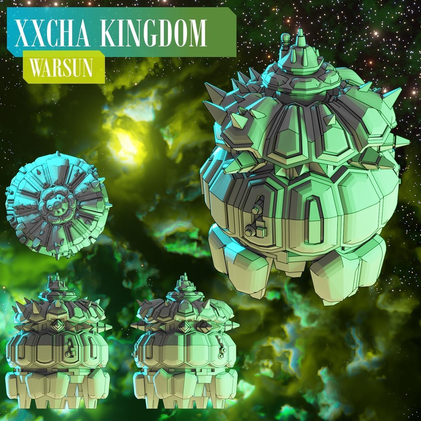 Twilight Imperium Ships - Xxcha Kingdom 3D model 3D printable | CGTrader