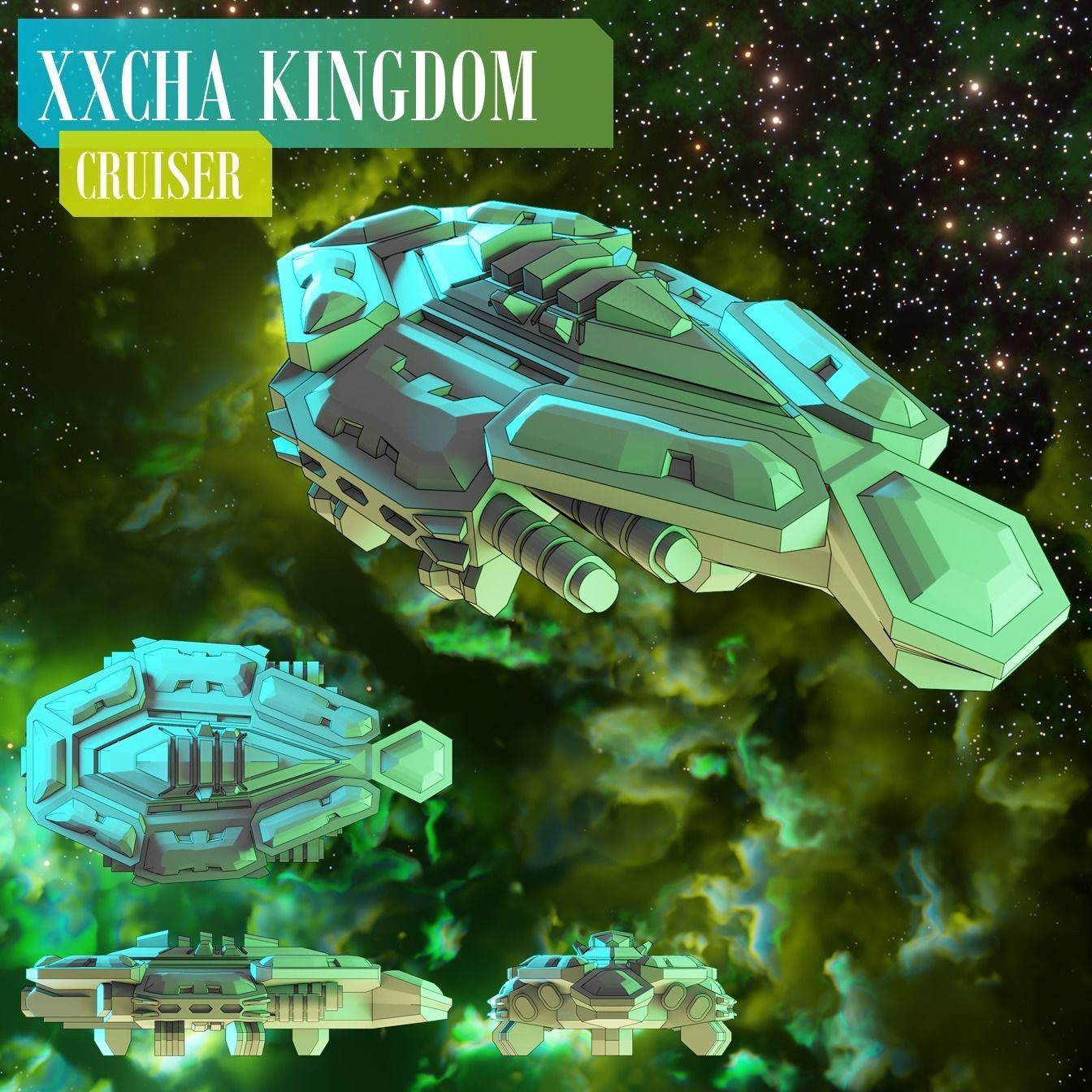 Twilight Imperium Ships - Xxcha Kingdom 3D model 3D printable | CGTrader