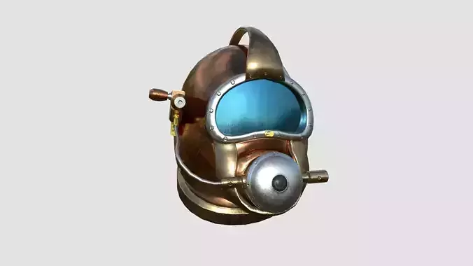 Diving Helmet B 07 Copper - Character Design Fashion