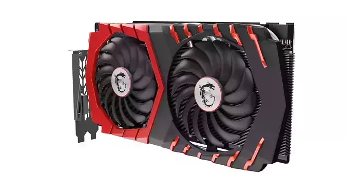 GTX graphic card 3D model