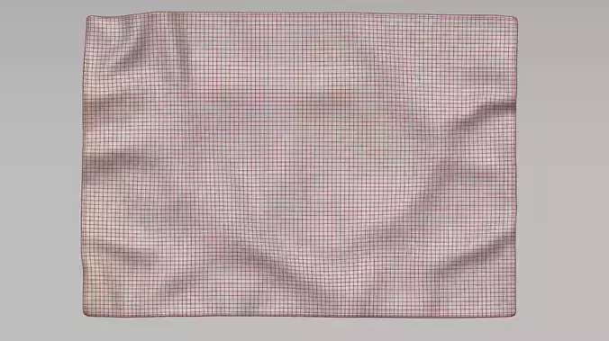 Bedspread carpet on a flat surface