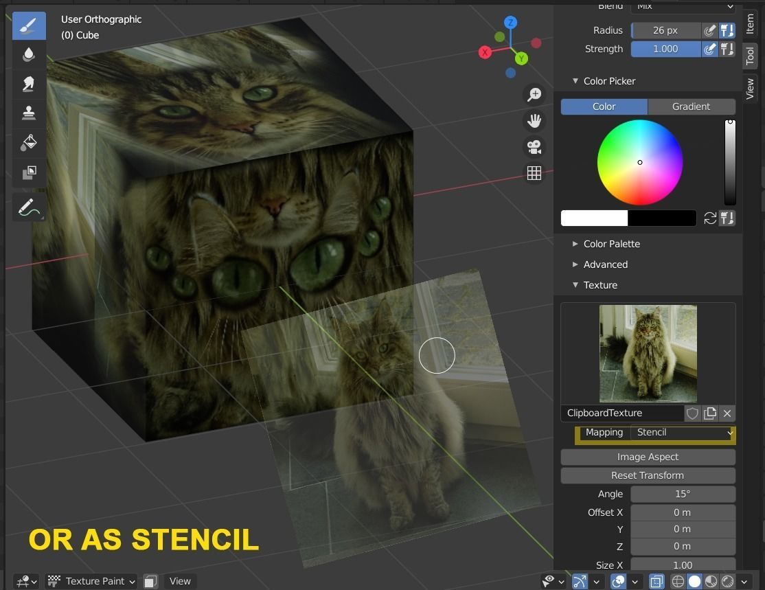 Paste Image Blender Add-on 3D model | CGTrader