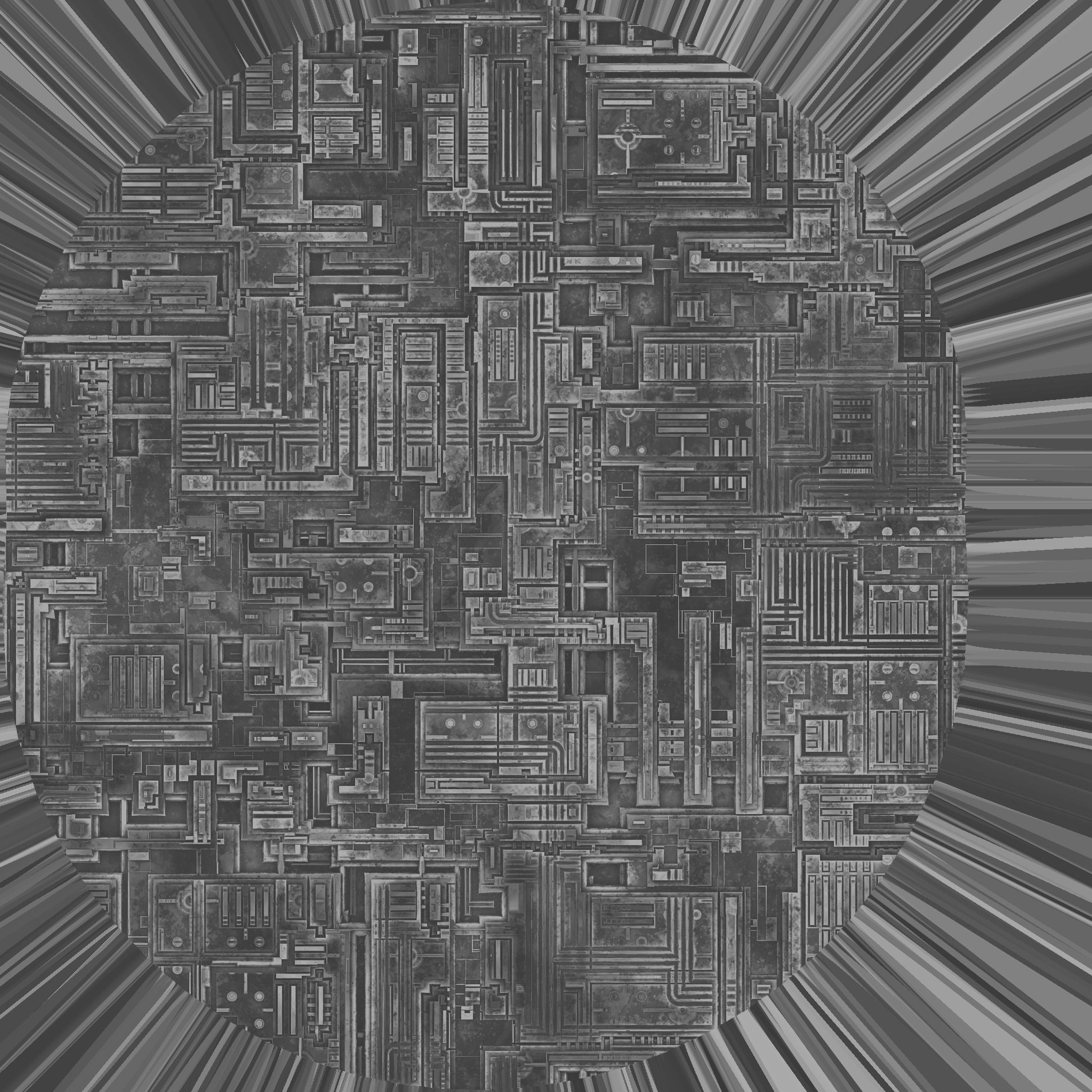 Alien Race Advanced City Kit bash 3D model_15