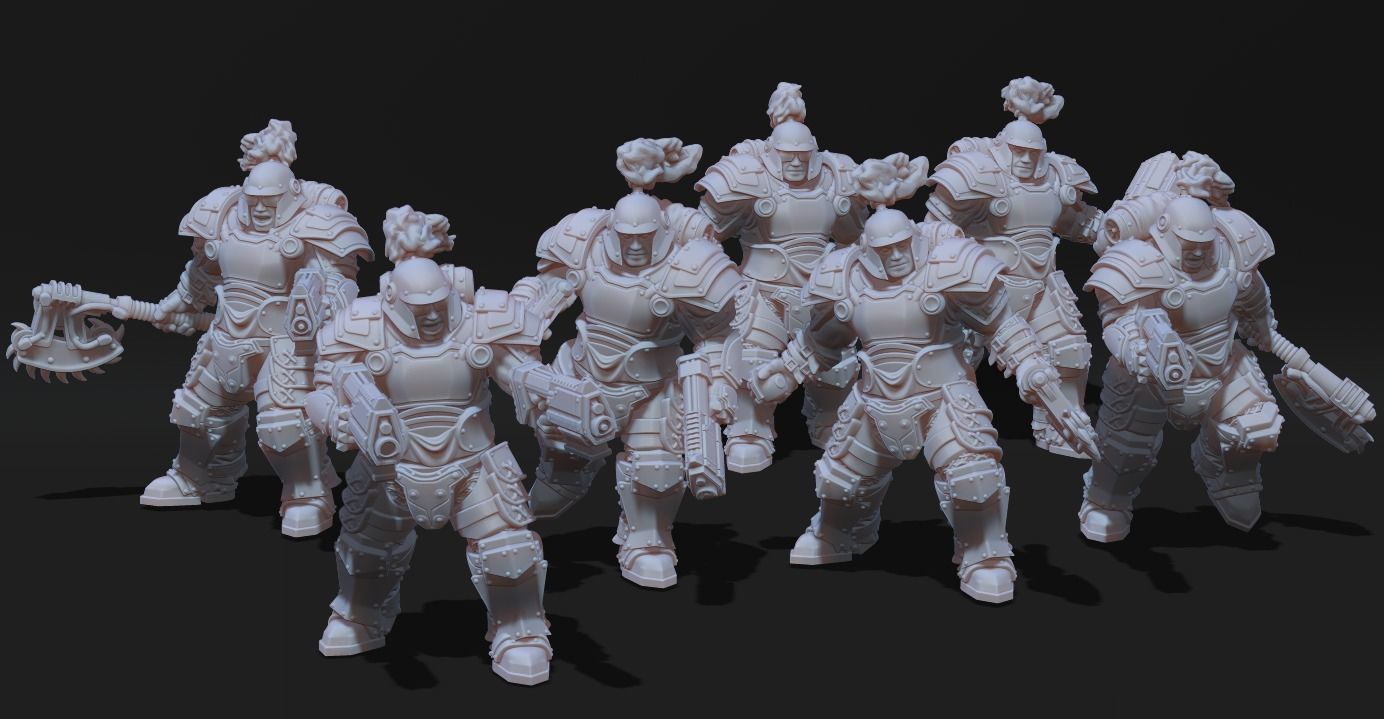 Tempest Legion - MK3 Troops 3D print model_10