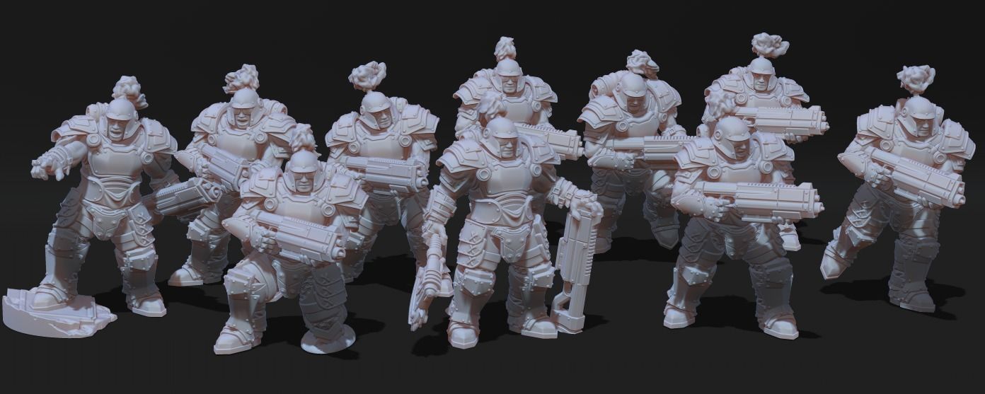 Tempest Legion - MK3 Troops 3D print model_11