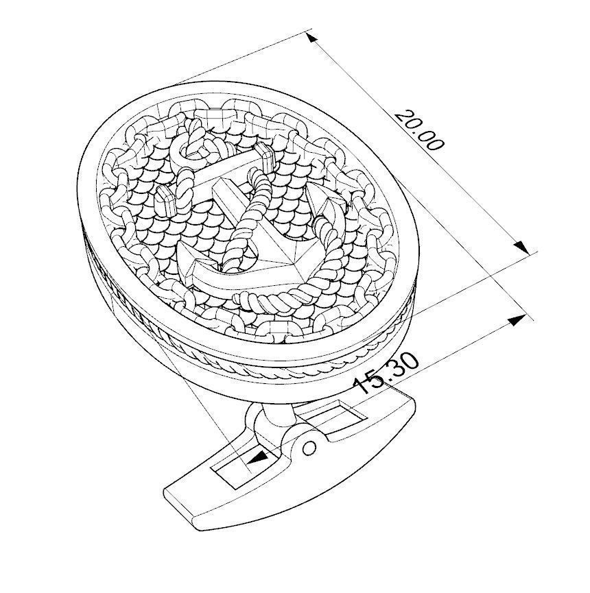 MAN RING and CUFFLINKS 3D Model Collection_11