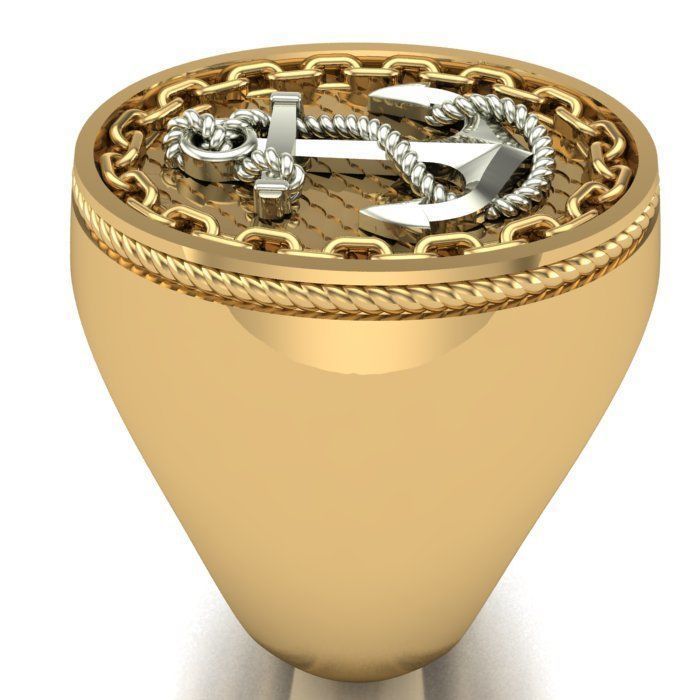 MAN RING and CUFFLINKS 3D Model Collection_6