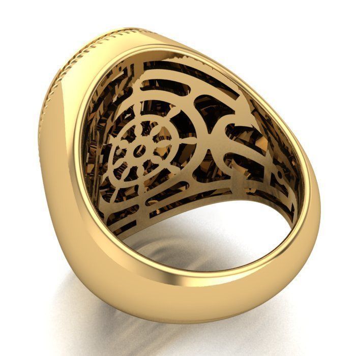 MAN RING and CUFFLINKS 3D Model Collection_3