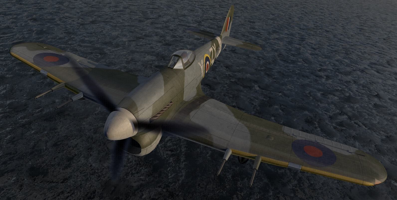 Hawker Typhoon Mk-1B Late - RAF 3D model_10