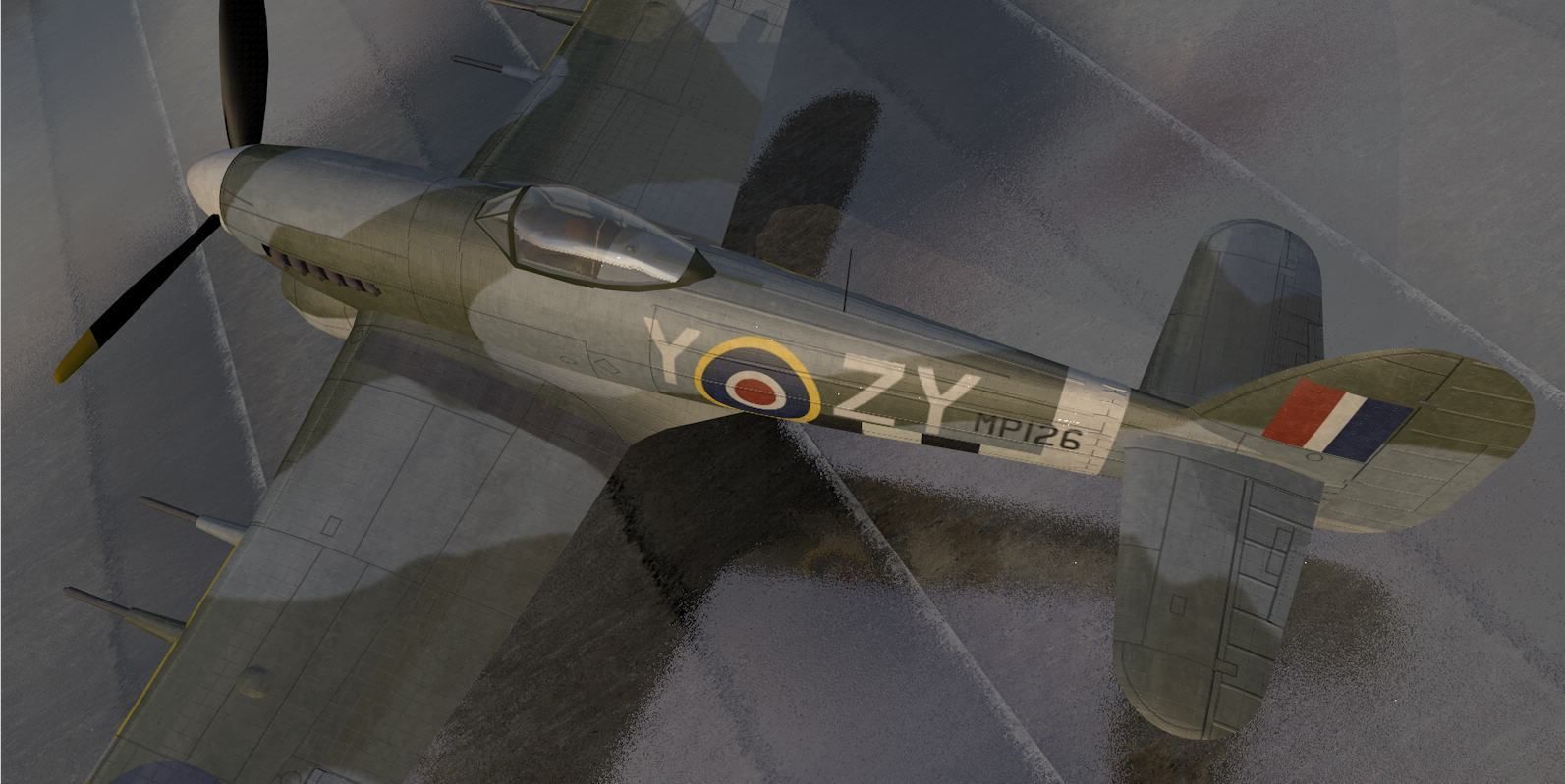 Hawker Typhoon Mk-1B Late - RAF 3D model_5